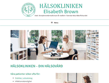 Tablet Screenshot of halsokliniken.com